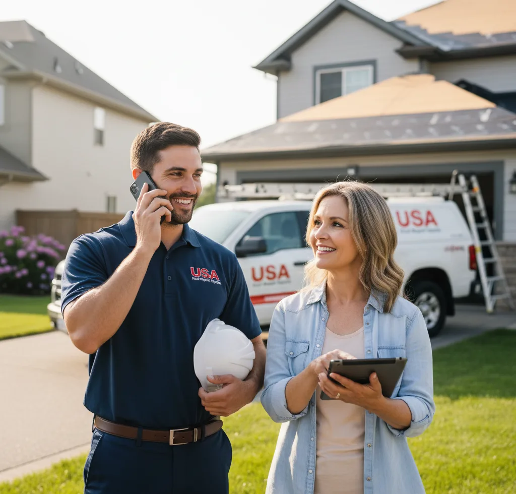 USA Roof Repair Experts customer support in Linton